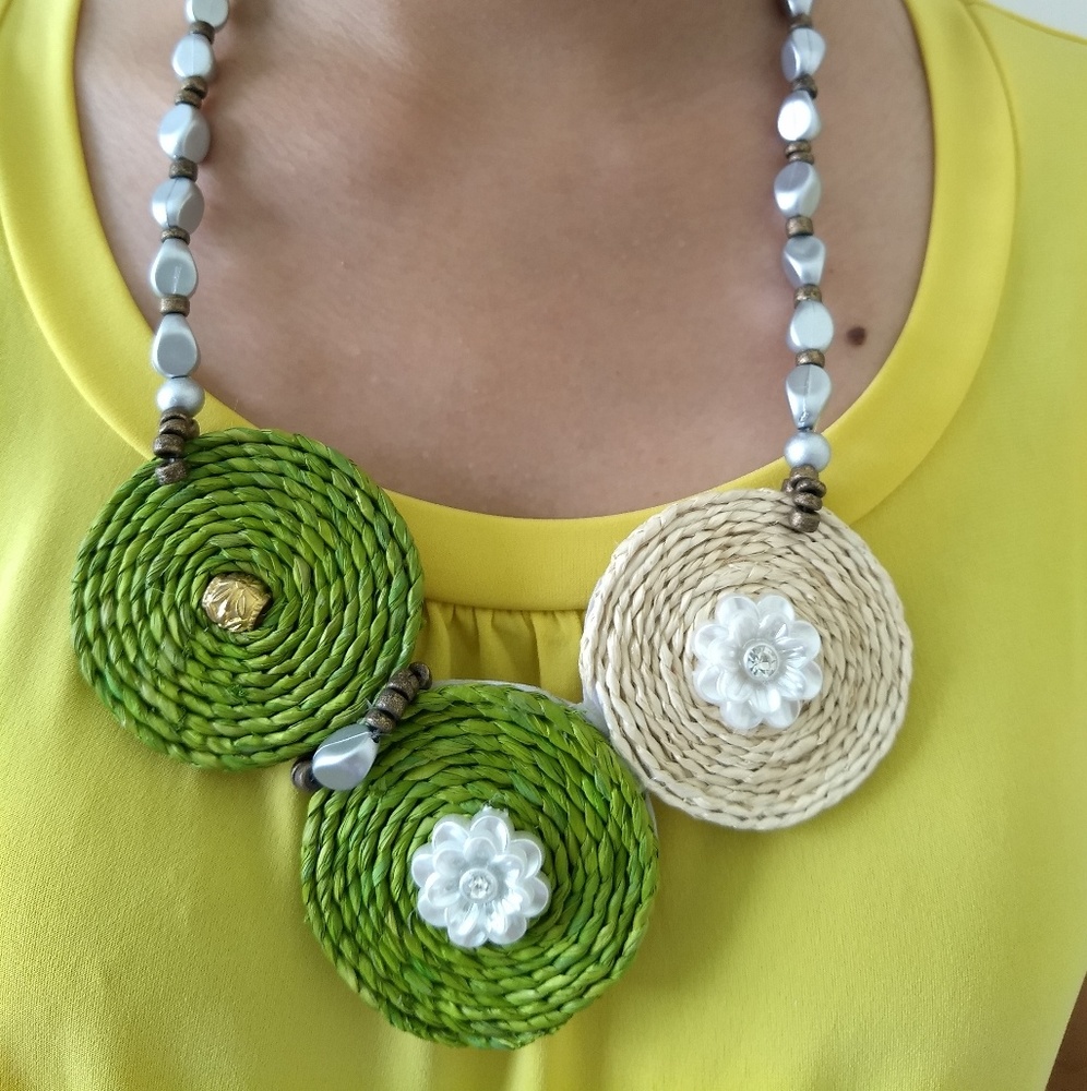 Handmade Natural Fashion Statement Necklace